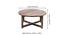 Nashville Coffee Table Set - Brown Sparkle Velvet (Teak Finish, Brown Sparkle Velvet) by Urban Ladder - - 
