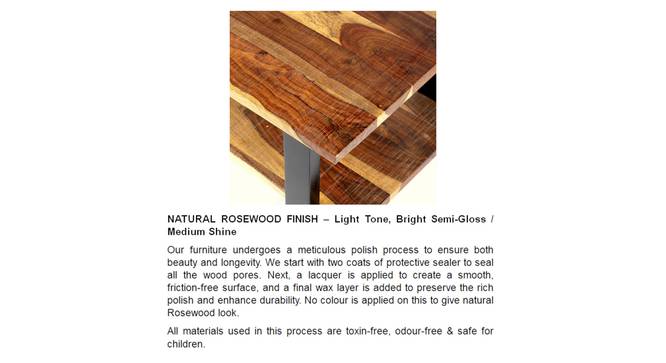 Hudson Coffee Table - Natural Wood Finish- with turned legs (Natural Finish, Natural Wood Finish) by Urban Ladder - - 