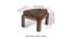 Nashville Coffee Table Set - Brown Sparkle Velvet (Teak Finish, Brown Sparkle Velvet) by Urban Ladder - - 