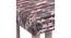 Lisbone Solid Wood Stool in Black Diamond Jackard fabric (Multicoloured) by Urban Ladder - - 