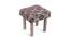 Lisbone Solid Wood Stool in Black Diamond Jackard fabric (Multicoloured) by Urban Ladder - - 
