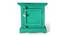 Queens Sheesham Wood Bedside Table in Antique Green Finish (Antique Finish) by Urban Ladder - - 