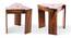 Avina Sheesham Wood Set of 2 End Tables / Tea Tables in Teak Finish (Teak Finish) by Urban Ladder - - 
