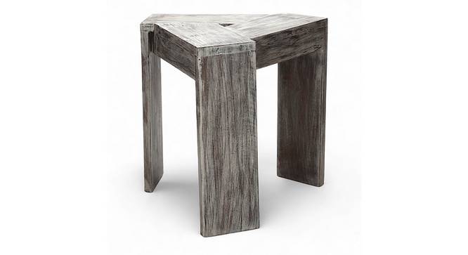 Avina Sheesham Wood Set of 2 End Tables / Tea Tables in Teak Finish (Rustic Grey Matte Finish Finish) by Urban Ladder - - 