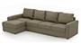 Apollo Sofa Set (Cappuccino, Leatherette Sofa Material, Regular Sofa Size, Soft Cushion Type, Sectional Sofa Type, Sectional Master Sofa Component, Regular Back Type, Regular Back Height) by Urban Ladder - - 97066