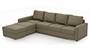 Apollo Sofa Set (Cappuccino, Leatherette Sofa Material, Regular Sofa Size, Soft Cushion Type, Sectional Sofa Type, Sectional Master Sofa Component, Regular Back Type, Regular Back Height) by Urban Ladder - - 97069