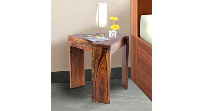 Avina End Table - Teak Finish (Teak Finish, Teak Finish) by Urban Ladder - - 