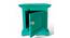 Queens Sheesham Wood Bedside Table in Antique Green Finish (Antique Finish) by Urban Ladder - - 