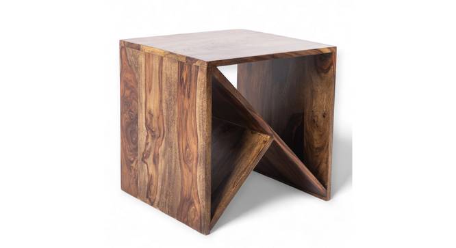 Noah Side Table - Teak Finish (Teak Finish, Teak Finish) by Urban Ladder - - 