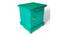 Queens Sheesham Wood Bedside Table in Antique Green Finish (Antique Finish) by Urban Ladder - - 