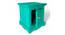Queens Sheesham Wood Bedside Table in Antique Green Finish (Antique Finish) by Urban Ladder - - 