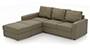 Apollo Sofa Set (Cappuccino, Leatherette Sofa Material, Regular Sofa Size, Soft Cushion Type, Sectional Sofa Type, Sectional Master Sofa Component, Regular Back Type, Regular Back Height) by Urban Ladder - - 97075