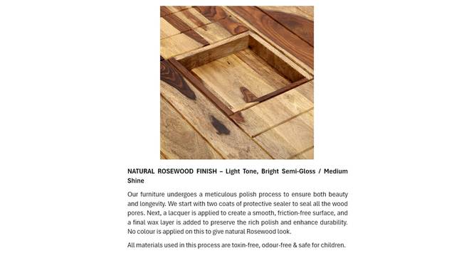 Wayne Sheesham Wood Coffee Table in Dark Walnut Finish (Natural Rosewood Finish) by Urban Ladder - - 