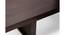 Irish Sheesham Wood Coffee Table with 2 Stools Set in Mahogany Finish & Turquoise Sea Velvet fabric Cushions (Dark Walnut Finish) by Urban Ladder - - 