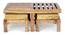 Ryan Coffee Table Set - Velvet Green (Teak Finish, Velvet Green) by Urban Ladder - - 