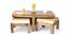 Ulysses Coffee Table Set - Velvet Cream (Teak Finish, Velvet Cream) by Urban Ladder - - 