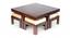 Blane Coffee Table Set - Velvet Cream (Walnut Finish, Velvet Cream) by Urban Ladder - - 