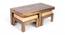 Ulysses Coffee Table Set - Velvet Cream (Teak Finish, Velvet Cream) by Urban Ladder - - 