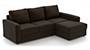 Apollo Sofa Set (Chocolate, Leatherette Sofa Material, Regular Sofa Size, Soft Cushion Type, Sectional Sofa Type, Sectional Master Sofa Component, Regular Back Type, Regular Back Height) by Urban Ladder - - 97114