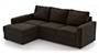 Apollo Sofa Set (Chocolate, Leatherette Sofa Material, Regular Sofa Size, Soft Cushion Type, Sectional Sofa Type, Sectional Master Sofa Component, Regular Back Type, Regular Back Height) by Urban Ladder - - 97116