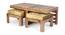 Ryan Coffee Table Set - Velvet Green (Teak Finish, Velvet Green) by Urban Ladder - - 