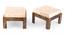 Irish Coffee Table Set - Velvet Cream (Teak Finish, Velvet Cream) by Urban Ladder - - 