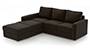 Apollo Sofa Set (Chocolate, Leatherette Sofa Material, Regular Sofa Size, Soft Cushion Type, Sectional Sofa Type, Sectional Master Sofa Component, Regular Back Type, Regular Back Height) by Urban Ladder - - 97119