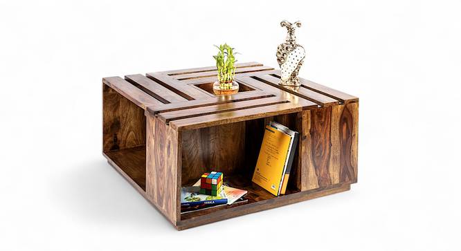 Milan Coffee Table - Teak Finish (Teak Finish, Teak Finish) by Urban Ladder - - 