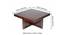 Blane Coffee Table Set - Velvet Cream (Walnut Finish, Velvet Cream) by Urban Ladder - - 