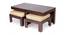 Ross Coffee Table Set - Jute Beige (Walnut Finish, Jute Beige) by Urban Ladder - - 