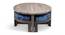 Nashville Coffee Table Set - Indigo Patchwork Kantha (Indigo Patchwork Kantha, Antique Grey Finish) by Urban Ladder - - 