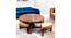 Nashville Coffee Table Set - Ivory Sparkle Velvet (Teak Finish, Ivory Sparkle Velvet) by Urban Ladder - - 