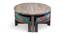 Nashville Coffee Table Set - Floral Print Green Kantha (Floral Print Green Kantha, Antique Grey Finish) by Urban Ladder - - 