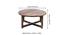 Nashville Coffee Table Set - Ivory Sparkle Velvet (Teak Finish, Ivory Sparkle Velvet) by Urban Ladder - - 