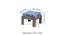 Blane Coffee Table Set - Indigo Patchwork Kantha (Indigo Patchwork Kantha, Antique Grey Finish) by Urban Ladder - - 