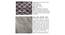 Morgan Solid Wood Pouf Stool in Black Diamond Jackard fabric (Multicoloured) by Urban Ladder - - 