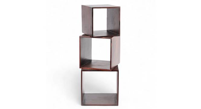 Oakara Nested Table Set of 3 (Walnut Brown) by Urban Ladder - - 