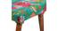 Queens Solid Wood Pouf Stool in Sea Green Fruit Print fabric (Green) by Urban Ladder - - 