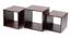 Oakara Nested Table Set of 3 (Walnut Brown) by Urban Ladder - - 