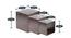 Oakara Nested Table Set of 3 (Walnut Brown) by Urban Ladder - - 