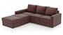 Apollo Sofa Set (Burgundy, Leatherette Sofa Material, Regular Sofa Size, Soft Cushion Type, Sectional Sofa Type, Sectional Master Sofa Component, Regular Back Type, Regular Back Height) by Urban Ladder - - 97161