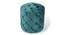 Dallas Solid Wood Ottoman Pouffee in Turquoise Sea Velvet (Multicoloured) by Urban Ladder - - 