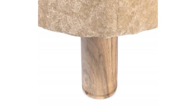 Morgan Pouffe Stool (Ivory Sparkle Velvet) by Urban Ladder - - 