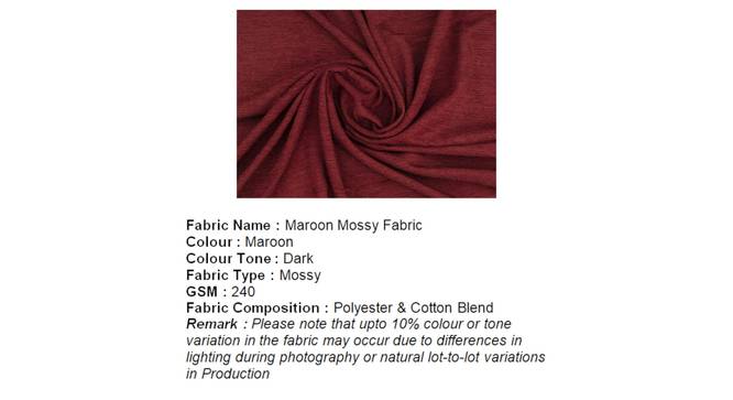 Chevron Ottoman (Mossy Maroon) by Urban Ladder - - 