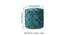Dallas Solid Wood Ottoman Pouffee in Turquoise Sea Velvet (Multicoloured) by Urban Ladder - - 