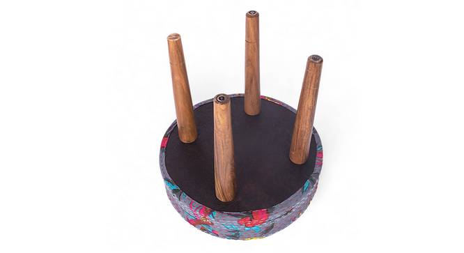 Nayla Stool (Bird Print Grey Kantha) by Urban Ladder - - 