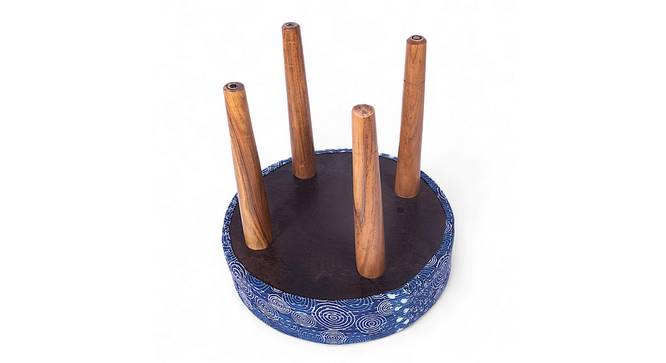 Nayla Stool (Indigo Patchwork Kantha) by Urban Ladder - - 