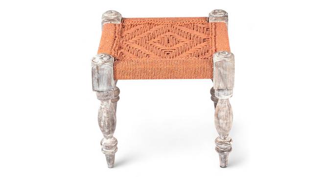 Riaza Stool (Orange) by Urban Ladder - - 