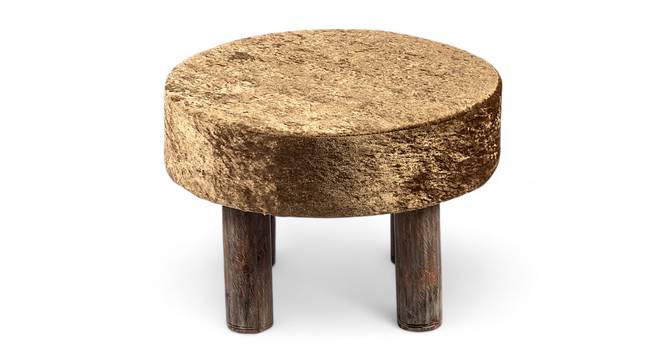 Maple Foot Stool (Green Sparkle Velvet) by Urban Ladder - - 