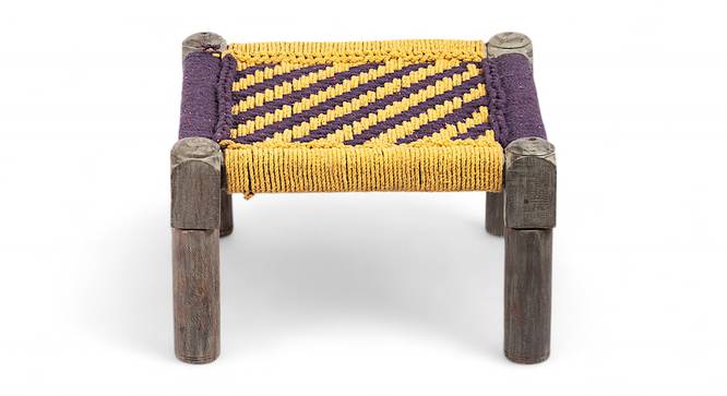 Riaza Stool (Purple & Yellow) by Urban Ladder - - 